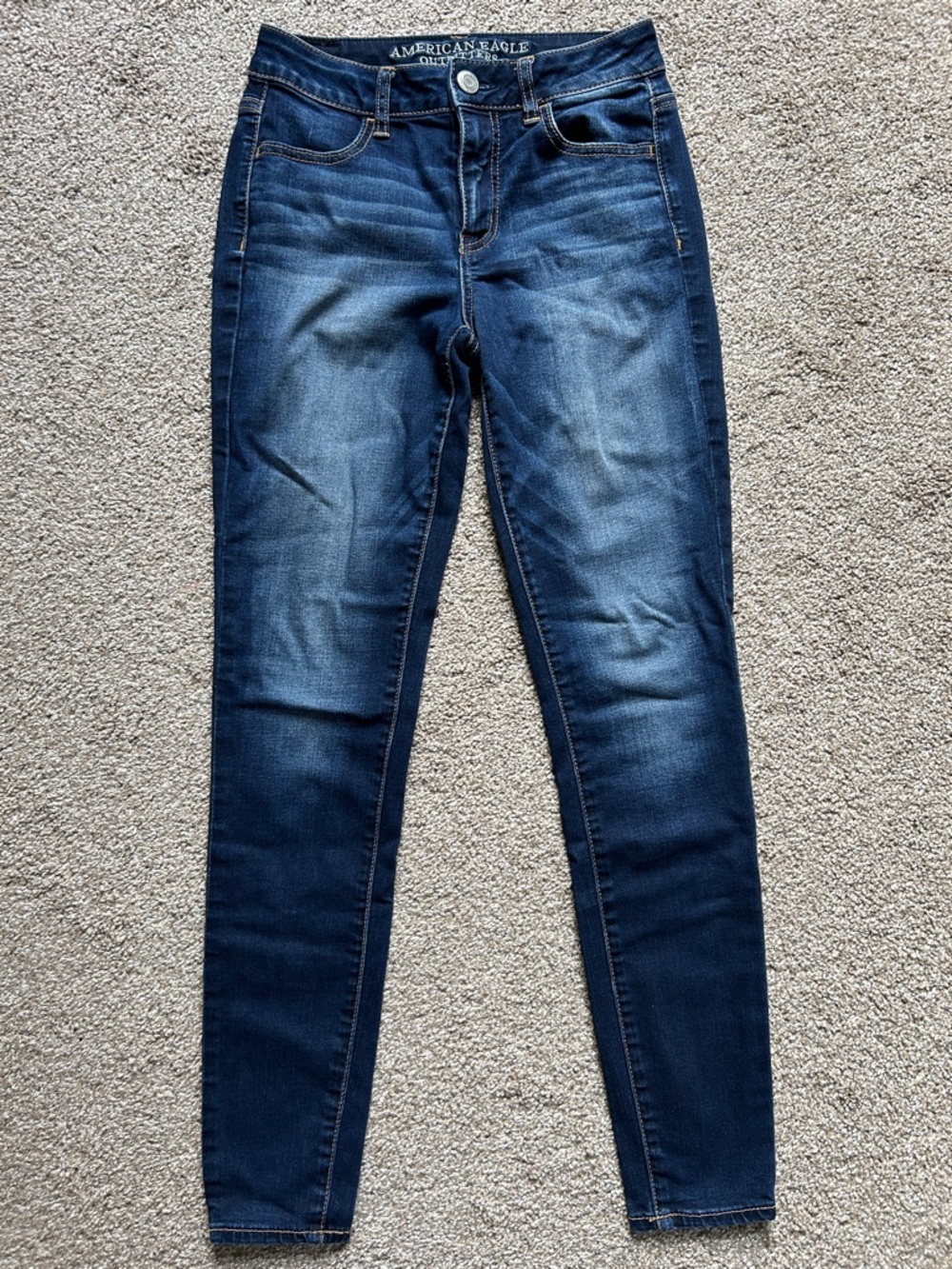 American Eagle Outfitters Dark Blue Skinny Jeans
